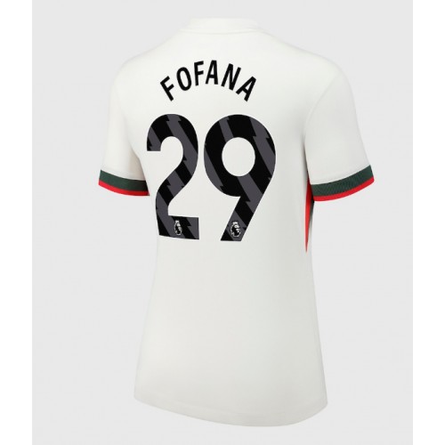 Stroje piłkarskie Chelsea Wesley Fofana #29 Koszulka Wyjazdowej dla damskie 2025-26 Krótki Rękaw